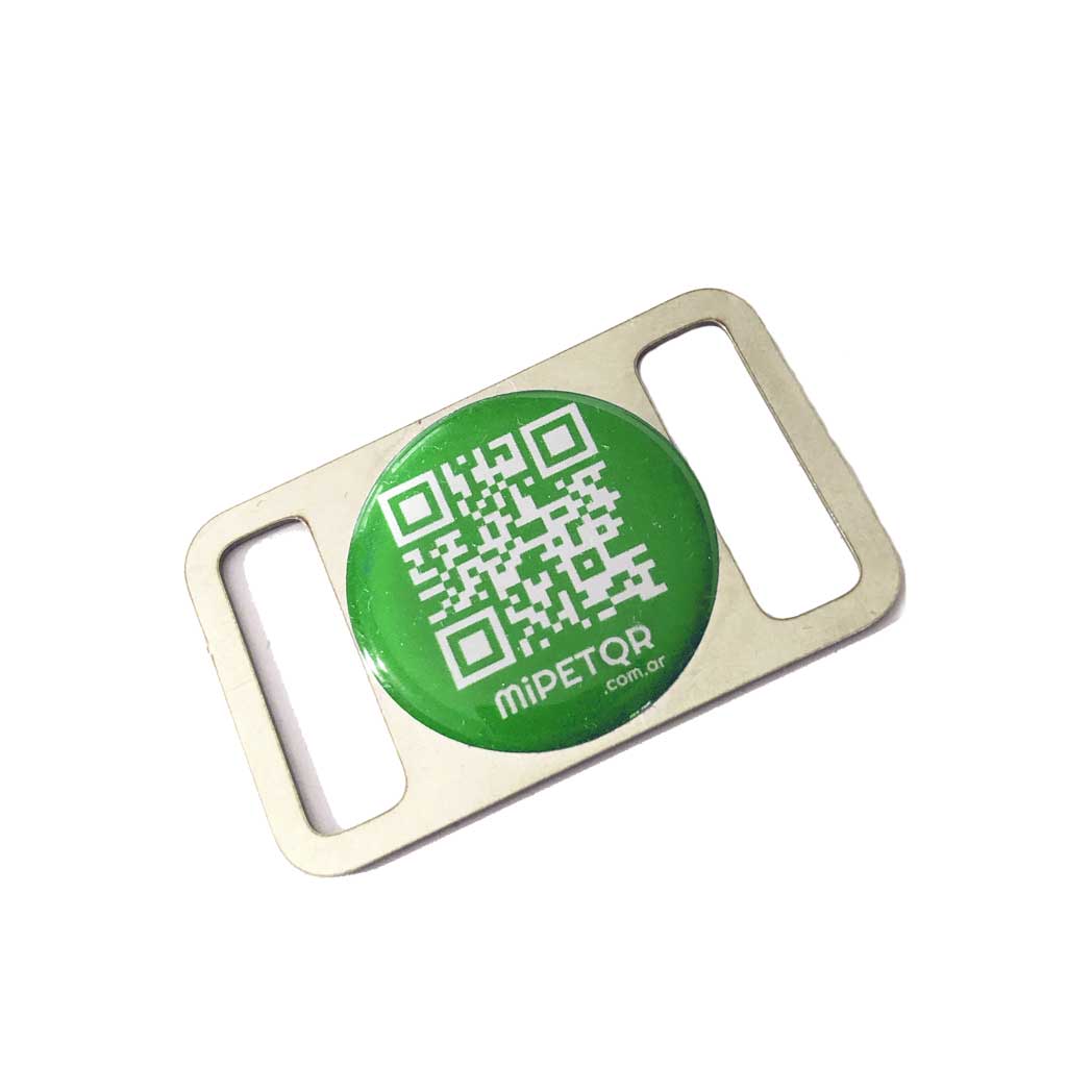 Pasador QR cerrado VERDE p/collar 2,5 cm