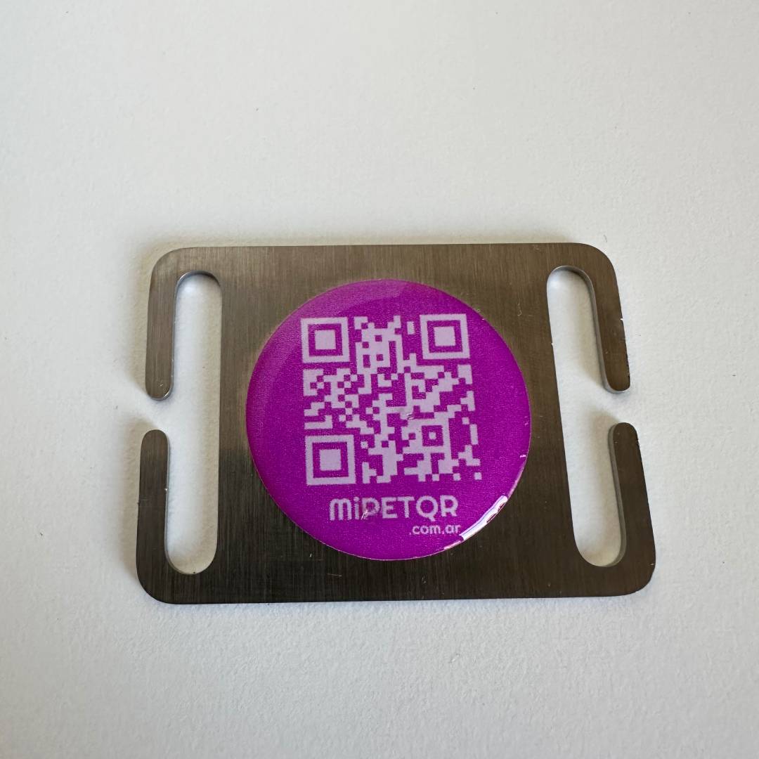 Pasador QR ROSA Abierto p/collar 3 cm