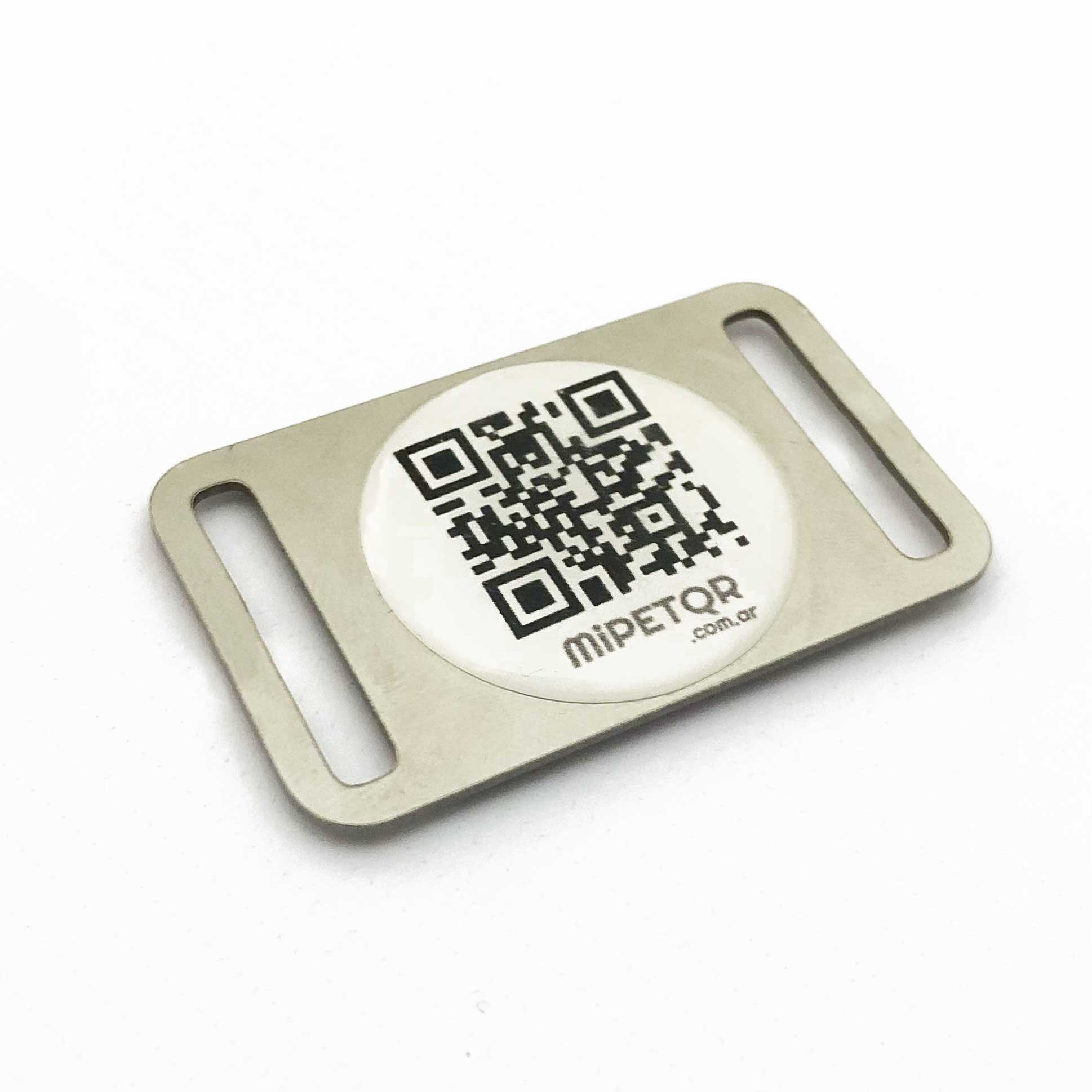 Pasador QR cerrado BLANCO p/collar 2.5 cm