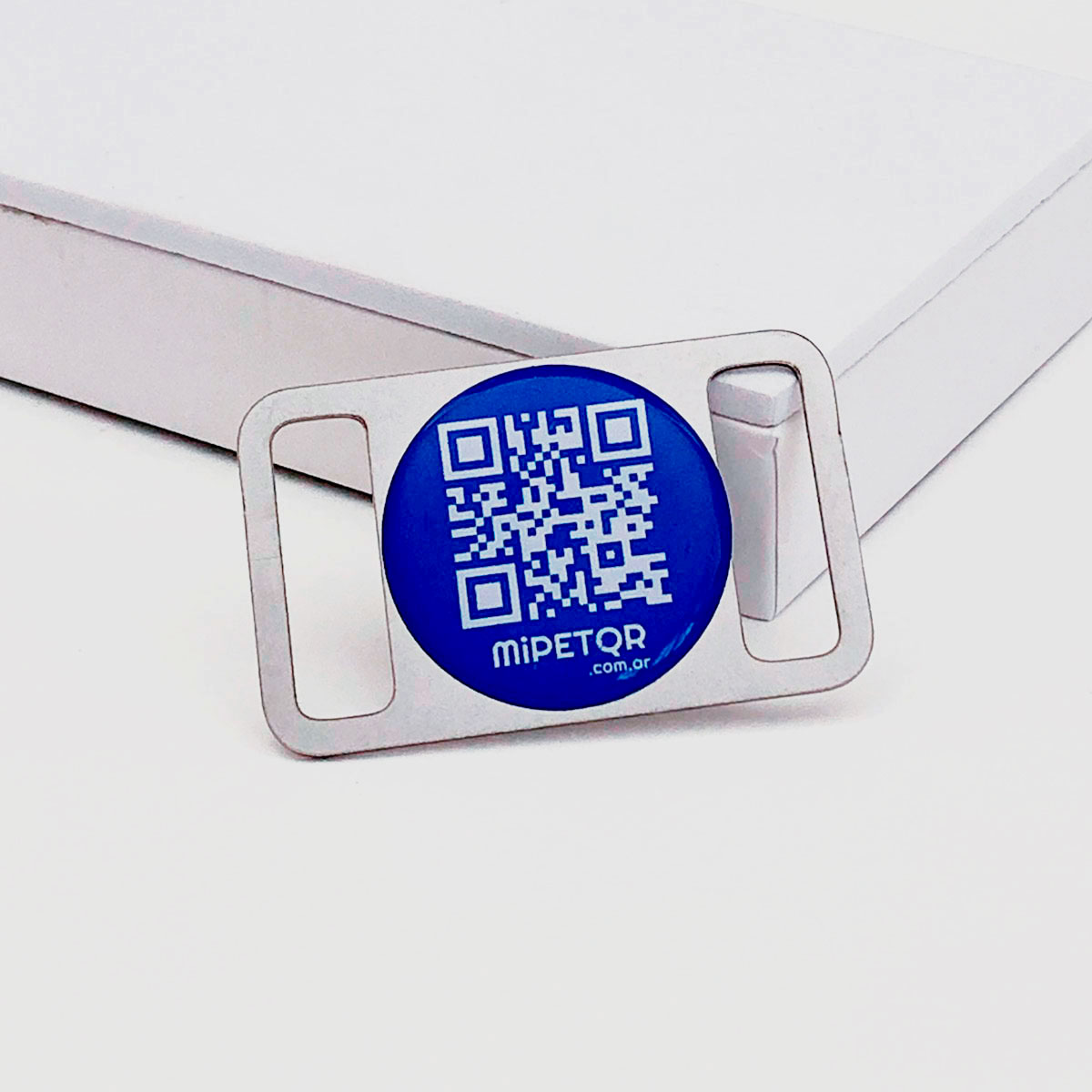 Pasador QR cerrado AZUL p/collar 1.5 cm