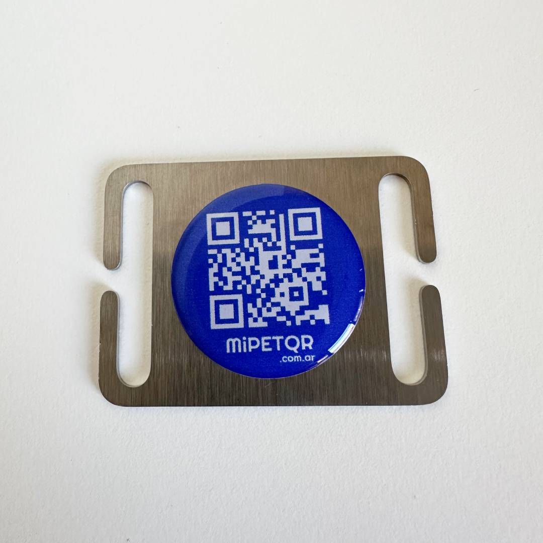 Pasador QR AZUL Abierto p/collar 3 cm
